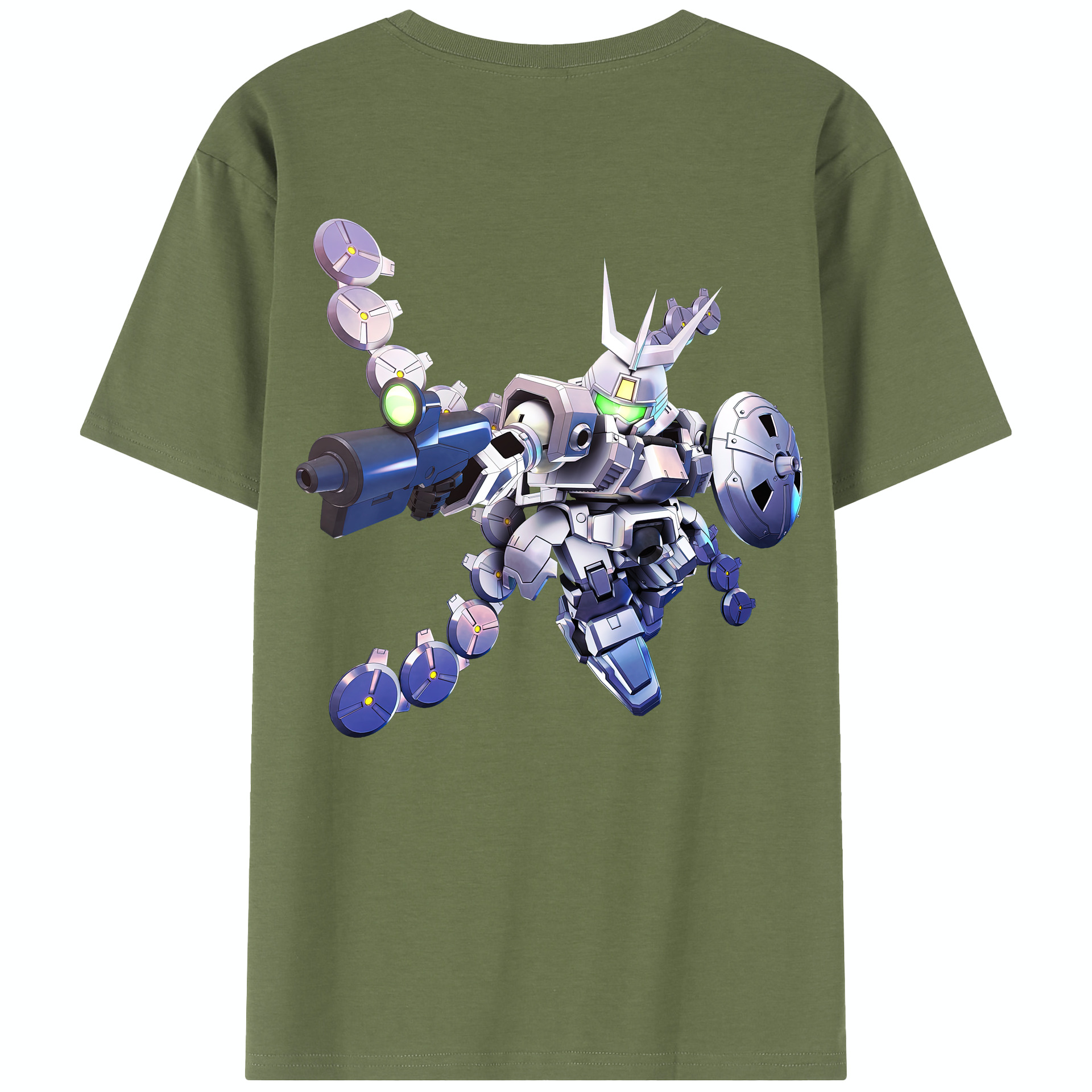 （画像用） 機動戦士ガンダム Mobile Suit Gundam 綿100％半袖Tシャツ（背面プリント）